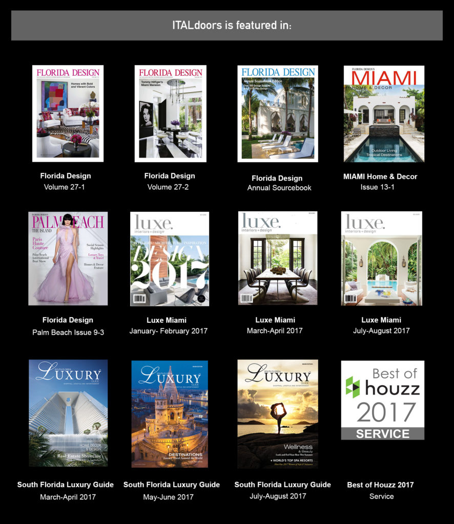 ITALdoors is featured in different magazine Publications 